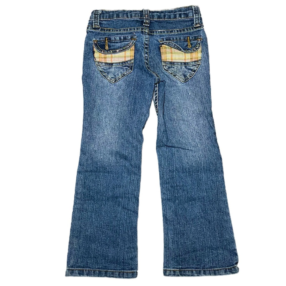 Y2K Boom Boom Girls Toddler Jeans Size 5 Plaid Pockets Denim – Missing Gems